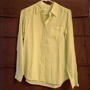 Equipment Tops - Lime green silk top Equipment Tops - Lime green silk top